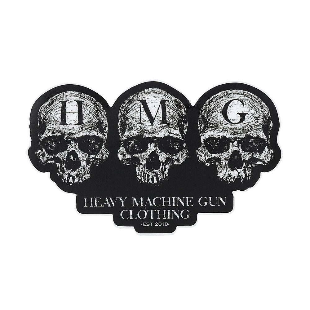 HMG Clothing HMG Skull Sticker .