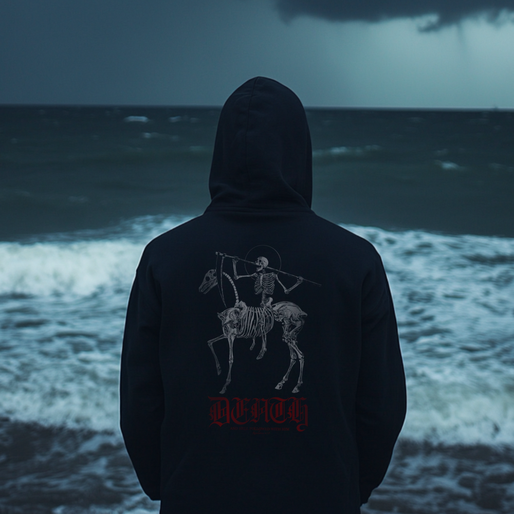 Death pullover hoodie on sale