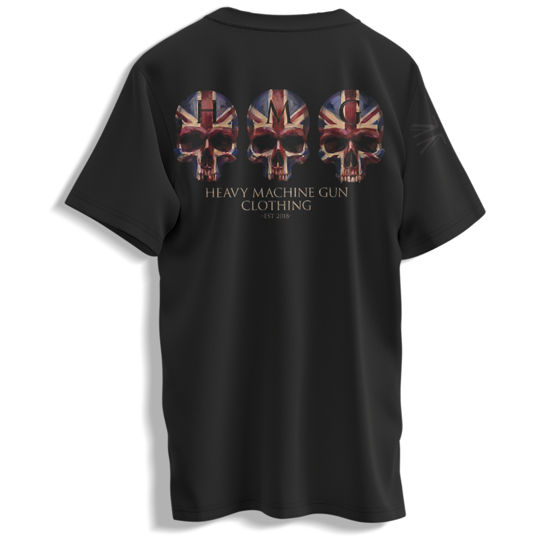 Union Jack Warpaint T-Shirt military tee with skull graphics — veteran-owned British military apparel