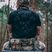 Butcher & Bolt T-Shirt military tee with Winston Churchill inspired graphic — veteran-owned British military apparel