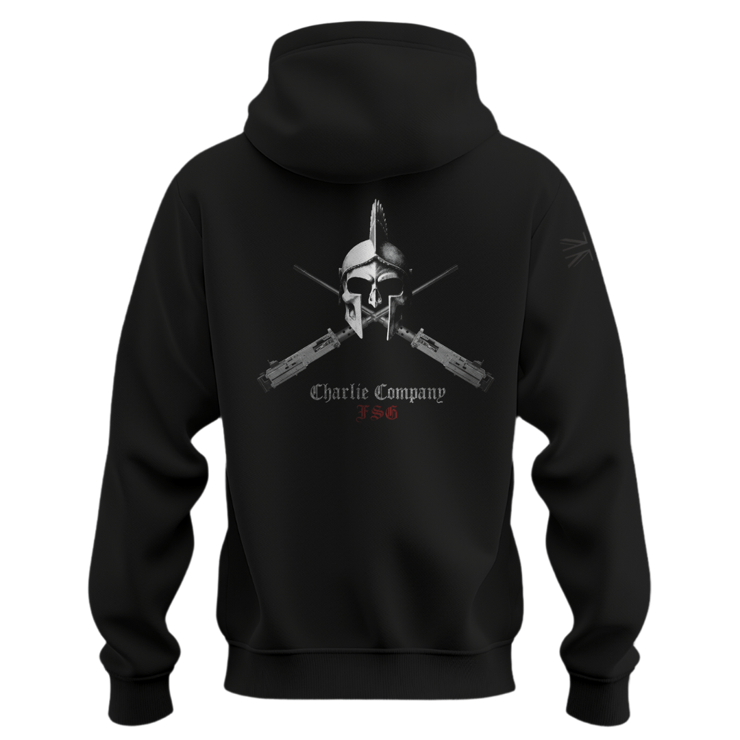 C Coy FSG Hoodie tactical military hoodie Union Jack sleeve detail — veteran-owned British military apparel
