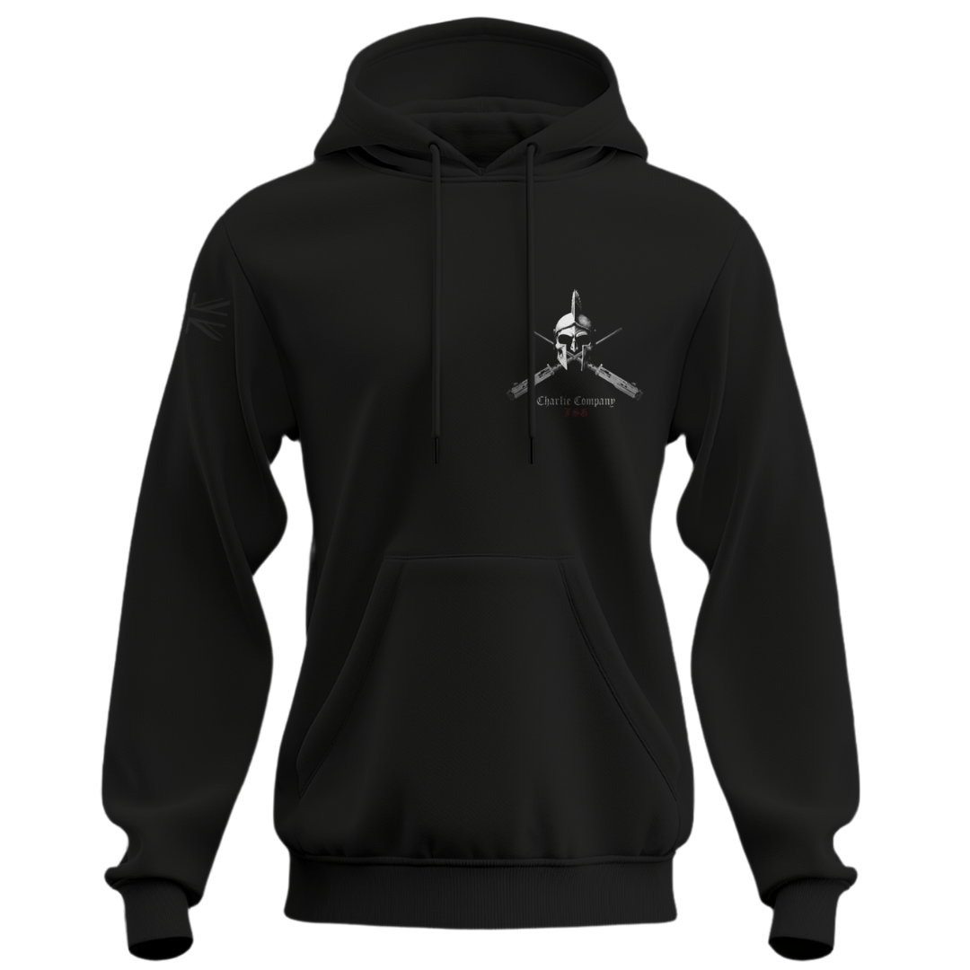 C Coy FSG Hoodie tactical military hoodie Union Jack sleeve detail — veteran-owned British military apparel