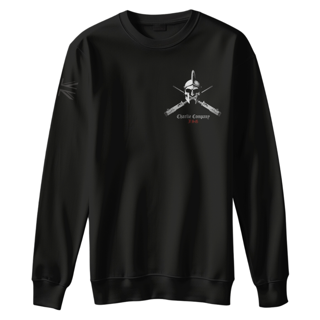 C Coy FSG Sweatshirt 40 Commando Royal Marines design with Union Jack — veteran-owned British military apparel