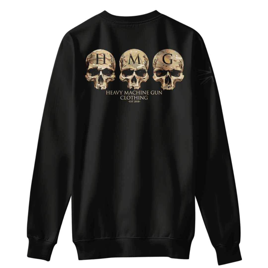 Multicam Warpaint Sweatshirt tactical crew with Union Jack sleeve — veteran-owned British military apparel