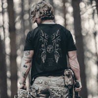 These Colours Dont Run T-Shirt British military tee skull design — veteran-owned British military apparel