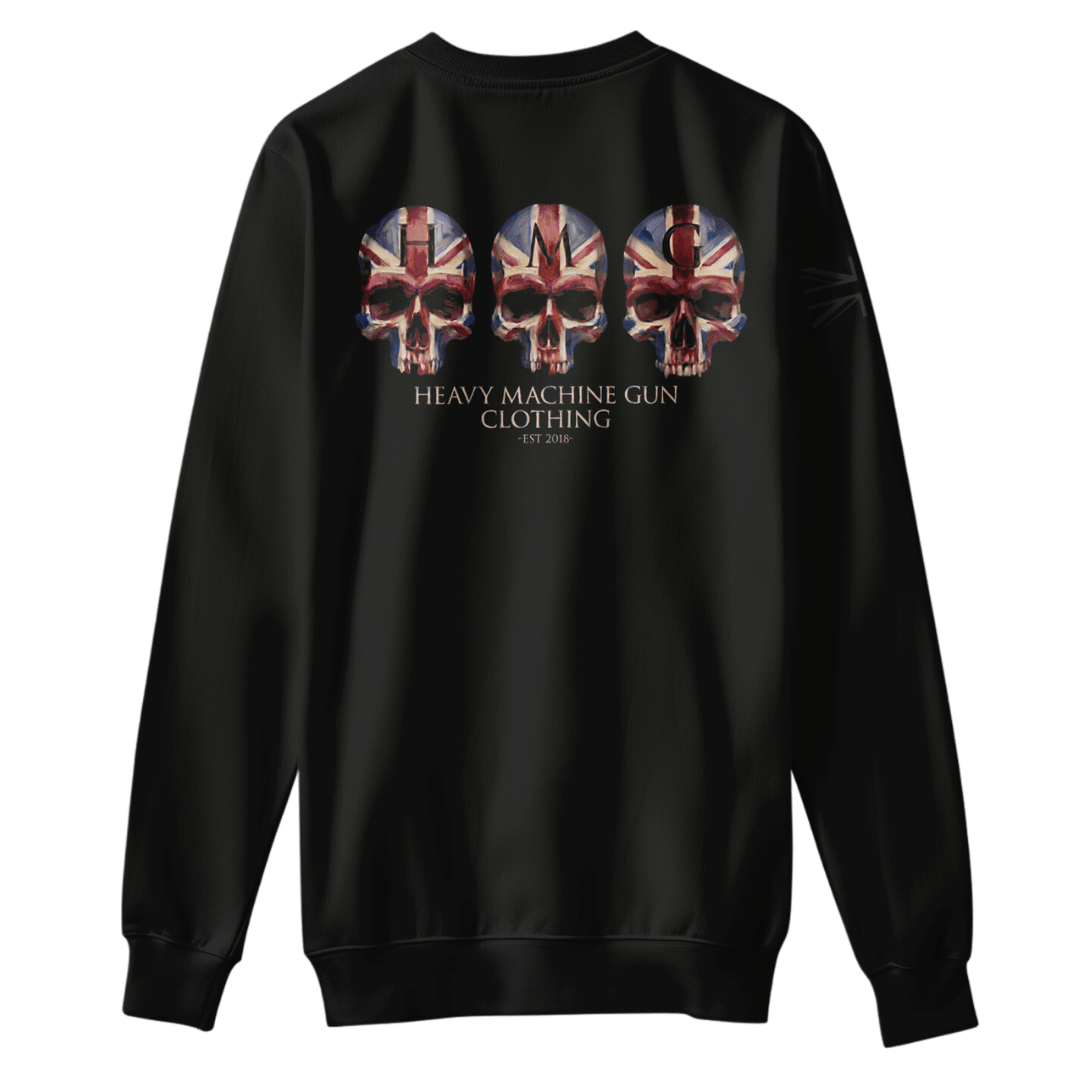 Union Jack Warpaint Sweatshirt military jumper with shoulder flag — veteran-owned British military apparel